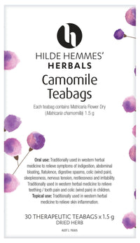 Hilde Hemmes Camomile Teabags 30 Tea Bags | Mr Vitamins