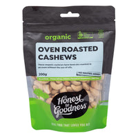 Honest to Goodness Organic Oven Roasted Cashews | Mr Vitamins