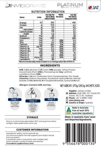 Jinvigorate Platinum Immune Support 20 Sachets | Mr Vitamins