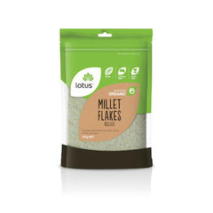 Lotus Organic Rolled Millet Flakes