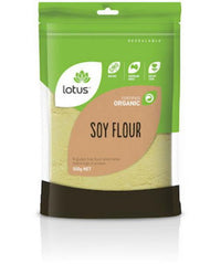 LOTUS ORG SOY FLOUR 500G | Mr Vitamins