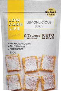 Low Carb Life Lemonlicious Slice Keto Bake Mix 300g | Mr Vitamins
