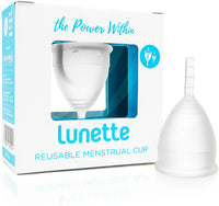 Lunette Reusable Menstrual Cup - Clear Model 1 - For Light To Normal Flow | Mr Vitamins
