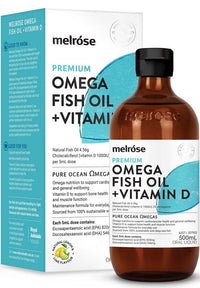 Melrose Premium Omega Fish Oil + Vitamin D Liquid* | Mr Vitamins