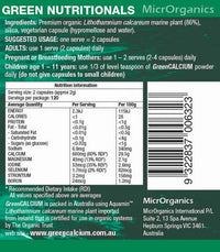 Microrganics Green Calcium* | Mr Vitamins