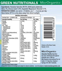 Microrganics Hawaiian Pacifica Spirulina* | Mr Vitamins