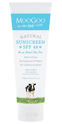 MOO NAT SUNSCRN SPF40 120G 120GM | Mr Vitamins