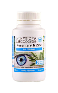 Natures Goodness Rosemary & Zinc Eye Formula 60 Capsules | Mr Vitamins