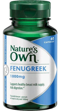 Natures Own Fenugreek 1000mg 60 Capsules | Mr Vitamins