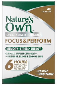 NO FOCUS and PERFORM 4 40 Tablets | Mr Vitamins
