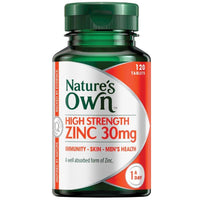 Natures Own High Strength Zinc 30mg | Mr Vitamins