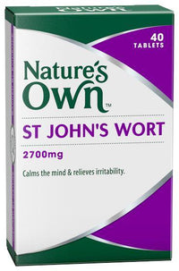 Natures Own St Johns Wort 2700mg 40 Tablets | Mr Vitamins