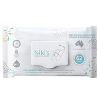 NIKIS NATURAL BABY WIPES 62 PC 1 Pack | Mr Vitamins