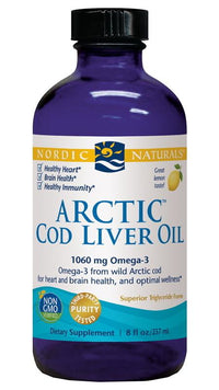 Nordic Naturals Arctic Cod Liver Oil Liquid 237ML Lemon| Mr Vitamins