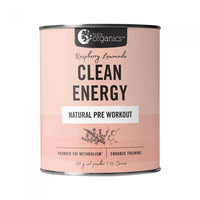 NUTRA ORGANICS CLEAN ENERGY RASP LEMON 250G | Mr Vitamins
