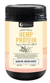 Nutra Organics Hemp Protein Alkaline Green Boost Powder | Mr Vitamins