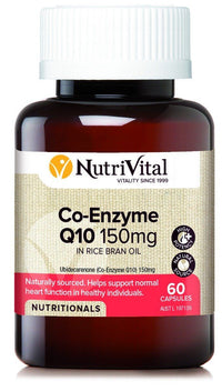 Nutrivital Co-Enzyme Q10 150mg | Mr Vitamins