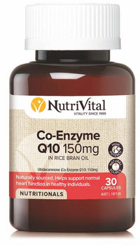Nutrivital Co-Enzyme Q10 150mg | Mr Vitamins