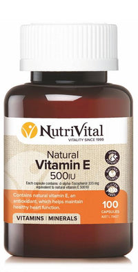 Nutrivital Natural Vitamin E 500iu | Mr Vitamins