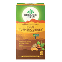 Organic India Tulsi Turmeric Ginger Teabags | Mr Vitamins