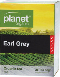 Planet Organics Earl Grey Tea 25 Tea Bags | Mr Vitamins