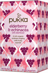 PUKKA ELDERBERRY and E 20 Tea Bags | Mr Vitamins