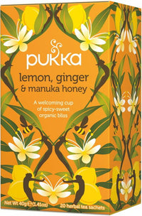 PUKKA LEMON GINGER and 20 Tea Bags | Mr Vitamins