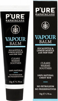 PURE Papayacare Vapour Balm (Eucalyptus & Lemon Myrtle With Paw Paw) 50G | Mr Vitamins