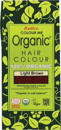 RADICO ORGANIC HAIR DYE 100 100G Light Brown| Mr Vitamins