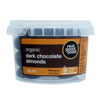 Real Good Food Organic Dark Chocolate Almonds | Mr Vitamins