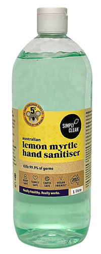 Simply Clean Lemon Myrtle Hand Sanitiser | Mr Vitamins