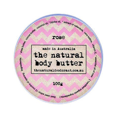 The Natural Deodorant Body Butter Rose