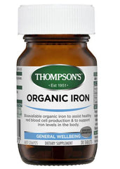 Thompsons Organic Iron 24mg