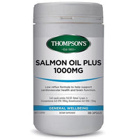 Thompsons Salmon Oil 1000mg 300 Capsules | Mr Vitamins